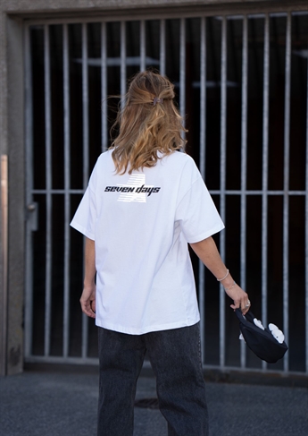7 Days Active, Organic regular Star Tee, White Star